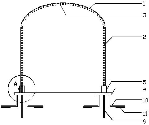 Anti-dumping vegetable planting greenhouse