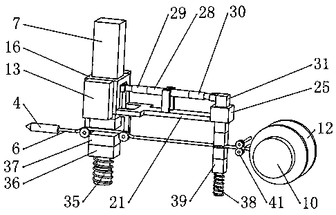 Scribing device used for house and building decoration