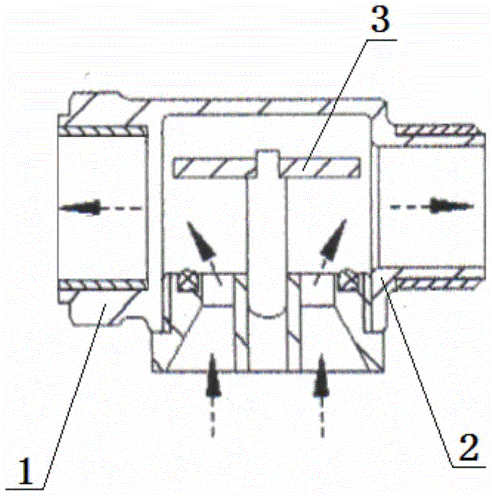 Negative pressure siphon backflow vacuum valve