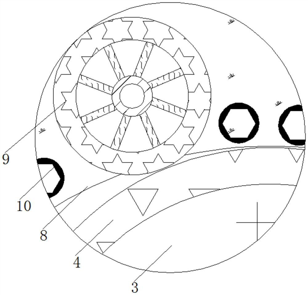 Intelligent dust removal device for air outlet filter screen of central air conditioner