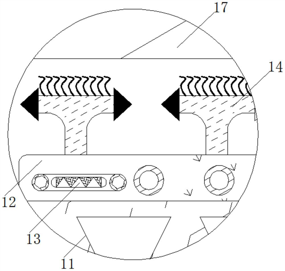 Intelligent dust removal device for air outlet filter screen of central air conditioner