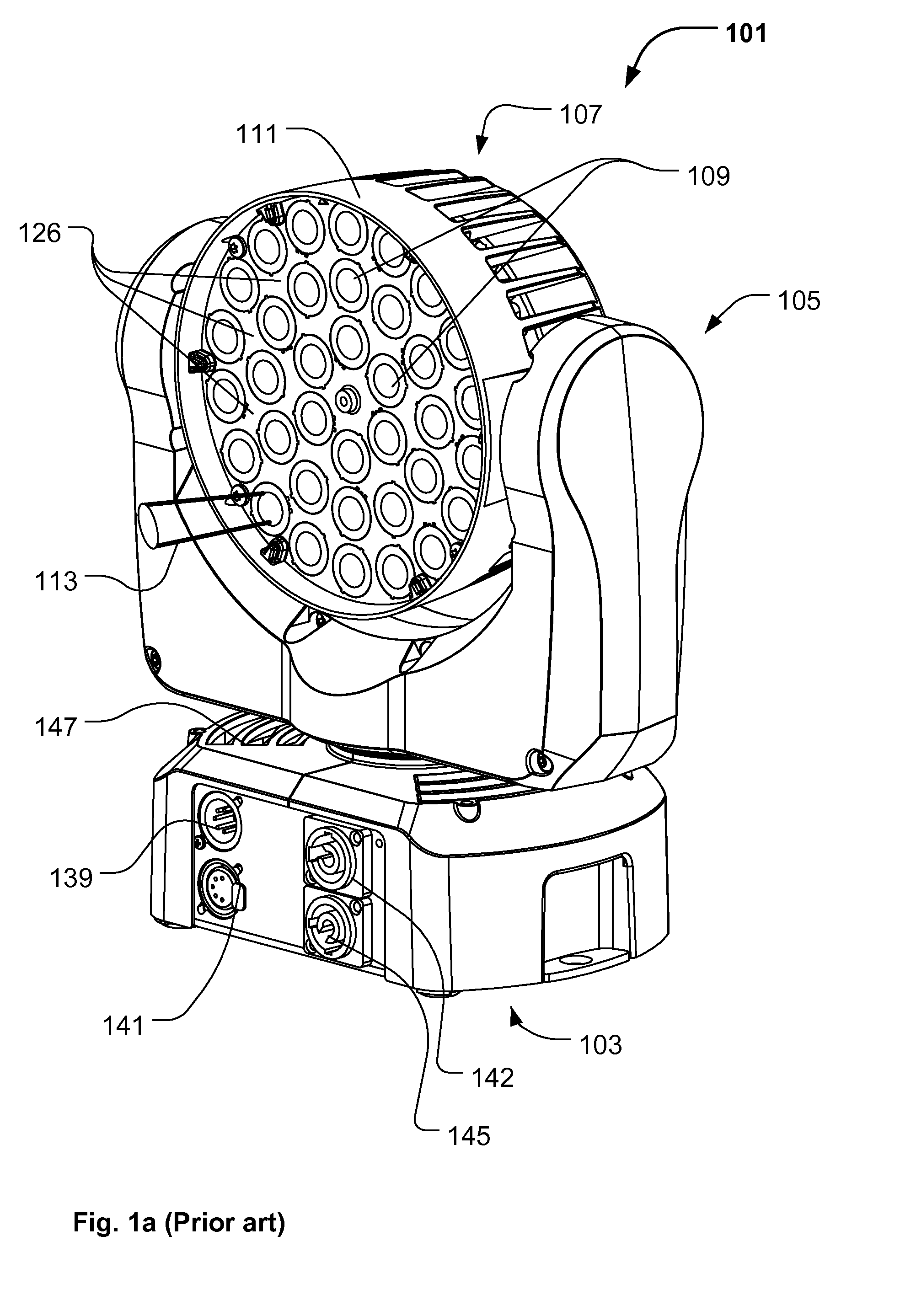 Light Fixture With Background Display Using Diffuse Pixels Between Nondiffuse Light Sources