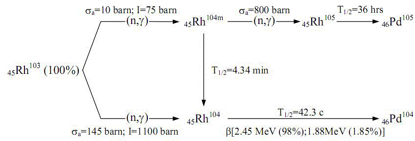 H2 filter based method for performing delay elimination on signals of rhodium self-powered detector