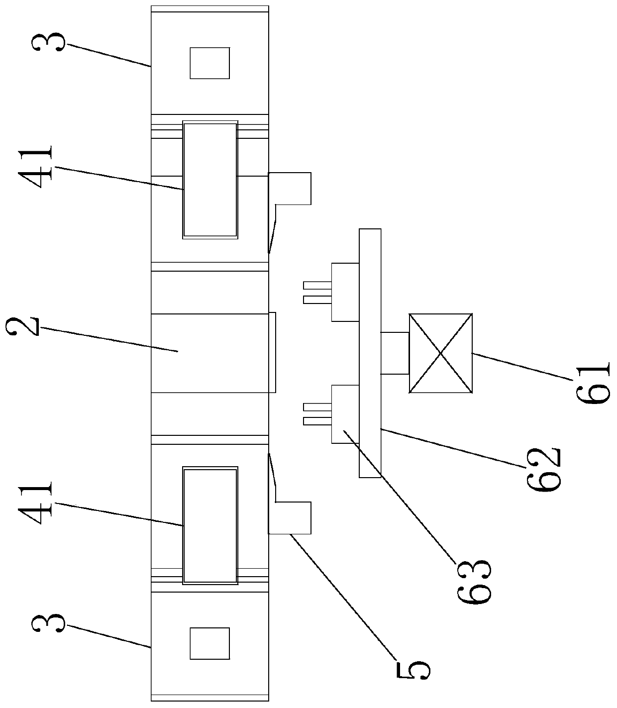 An inductor forming and cutting foot all-in-one machine