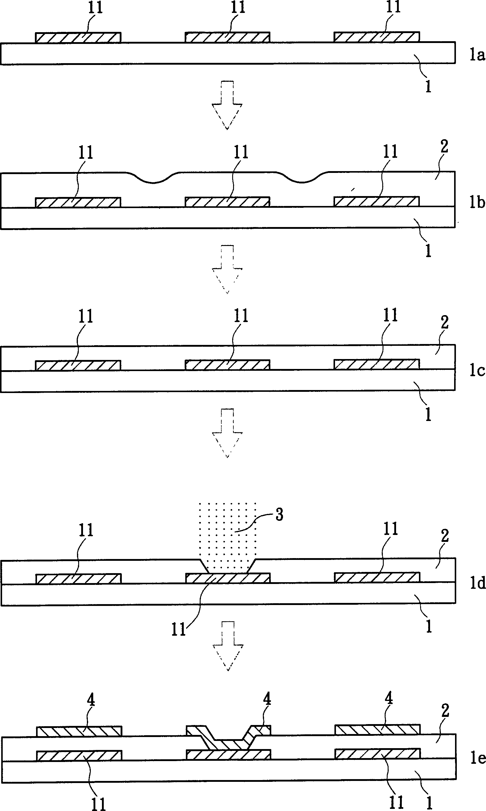 Manufacture of laser-burnt multilayered circuit board