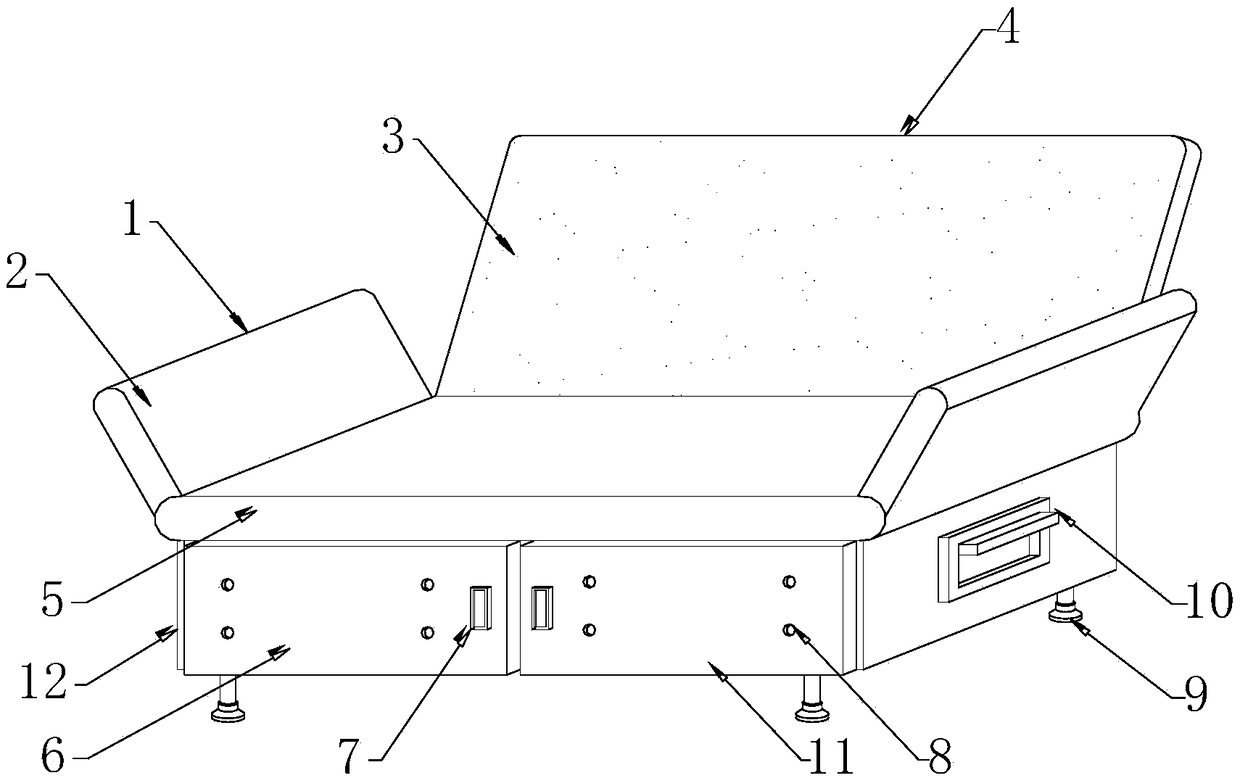 Portable movable sofa