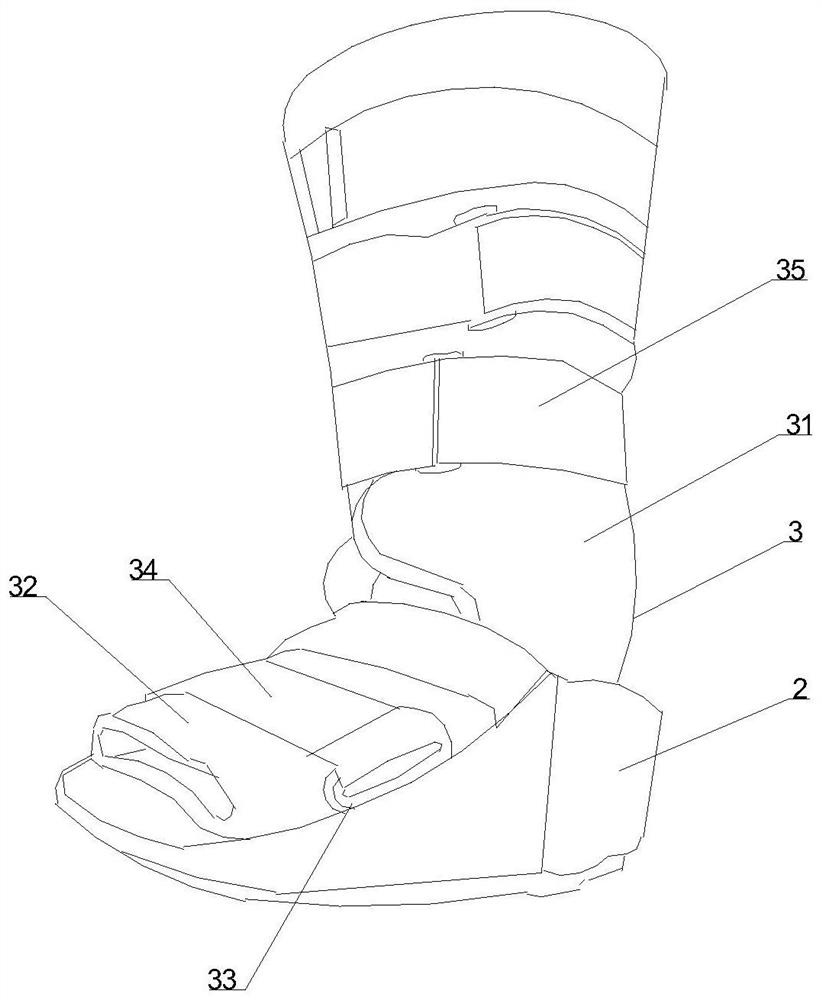 Wearable power-assisted walking-assisted rehabilitation environment-friendly shoe