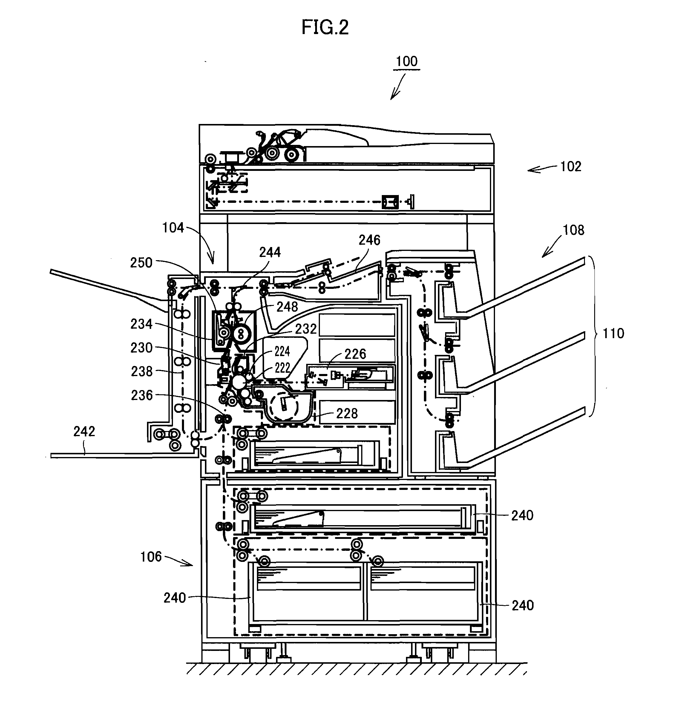 Display device, electronic device and image processing apparatus including the display device, and method of displaying information