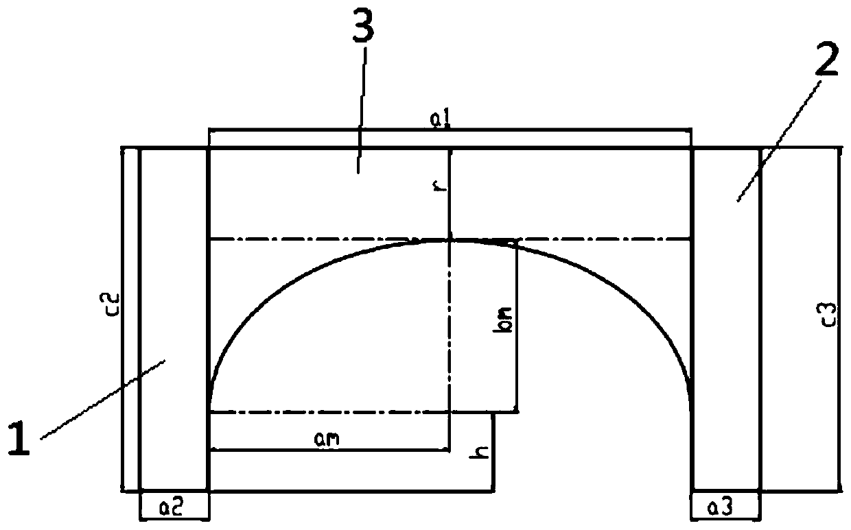 A design method for a super statically fixed fixed-end beam frame with a self-supporting structure