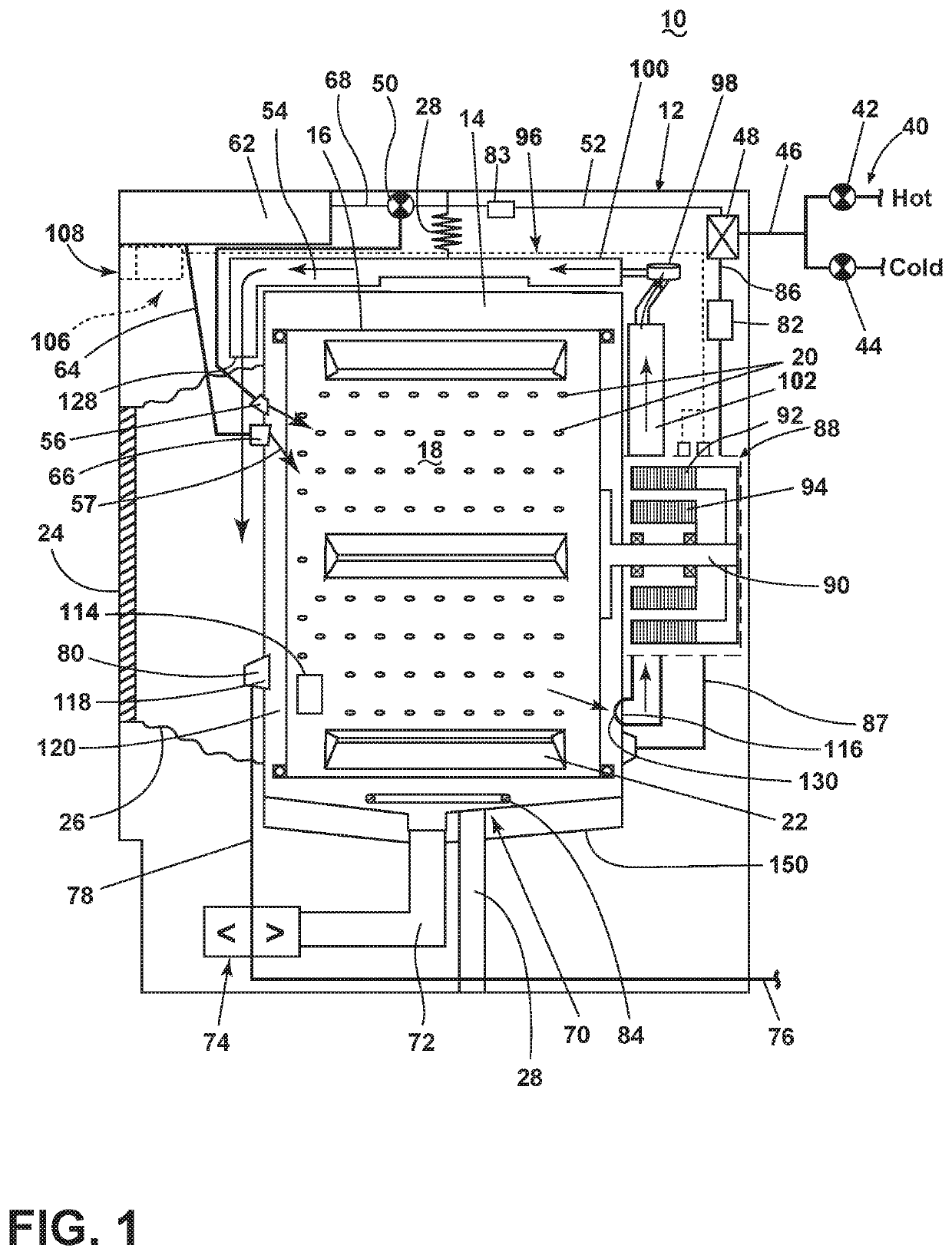 Laundry treating appliance with a filter