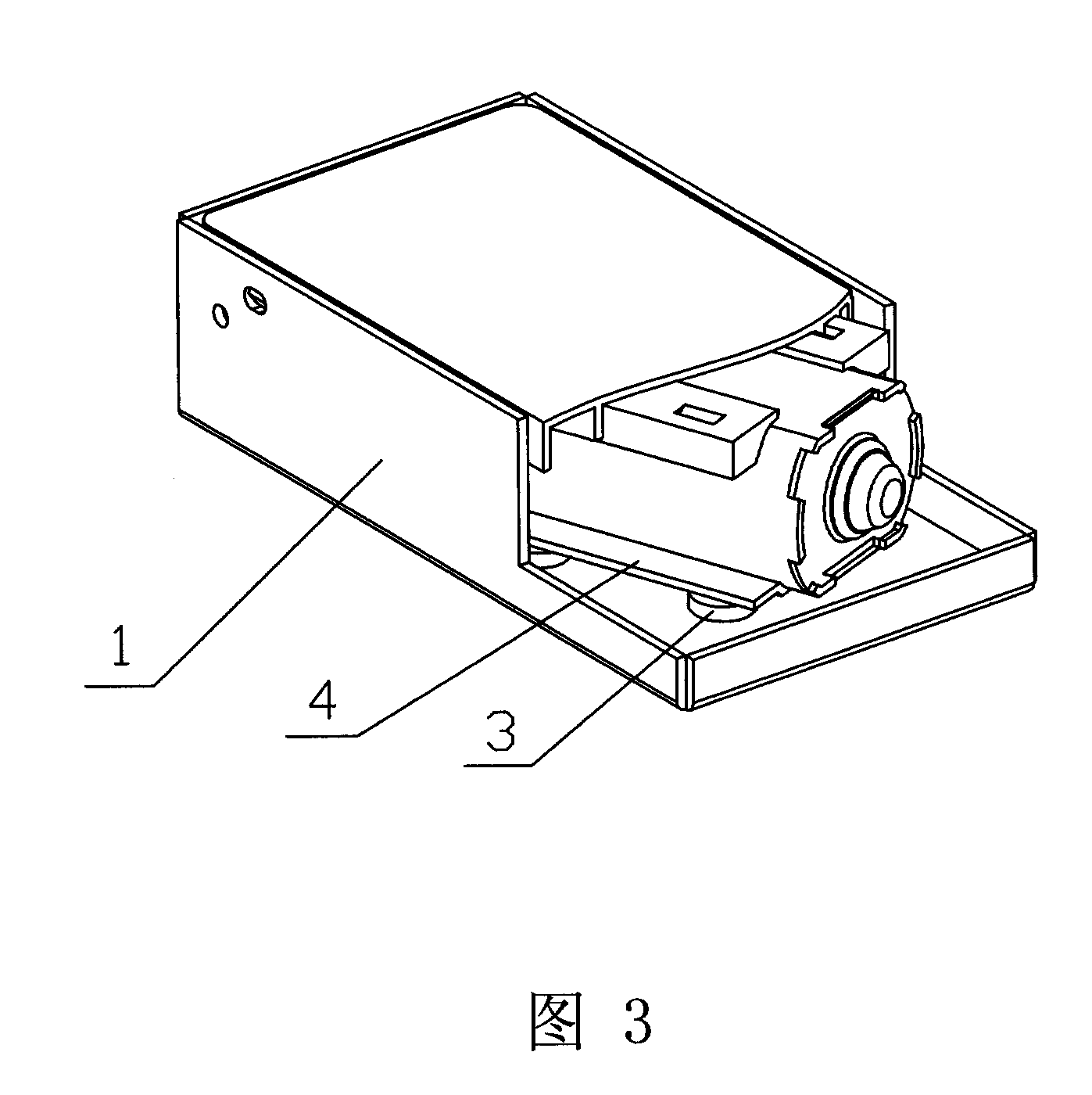 Driving device of lifting type platform