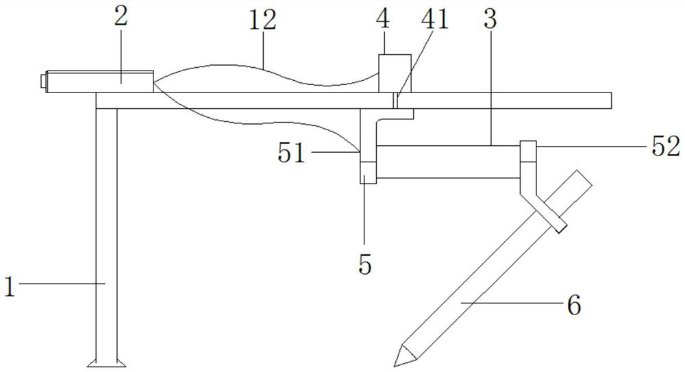 Drawing device for controlling writing radius track