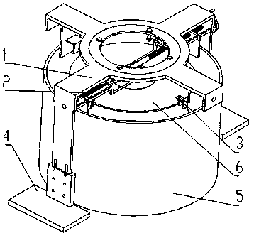 Mounting device for pre-buried steel plate of isolation bearing