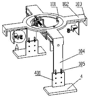 Mounting device for pre-buried steel plate of isolation bearing