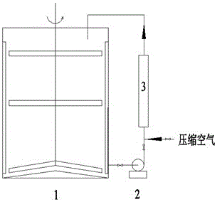 Lead plaster desulfurization method based on gas-liquid mixed flow