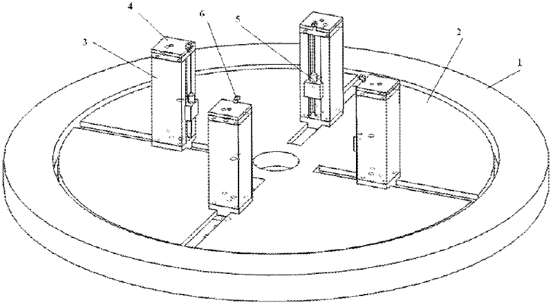 Work piece installing and clamping device in ion beam polishing process and method thereof