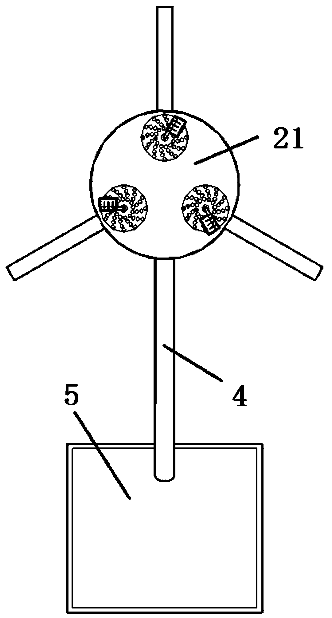 Rotary falling type blood collection pipe conveying device and selection method thereof