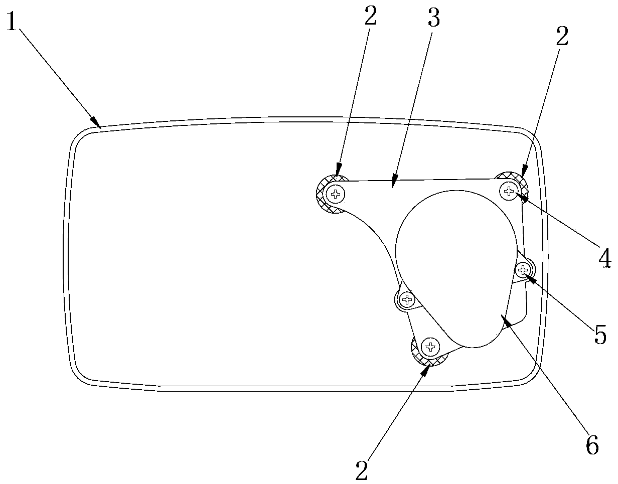 Mounting structure for special-shaped motor