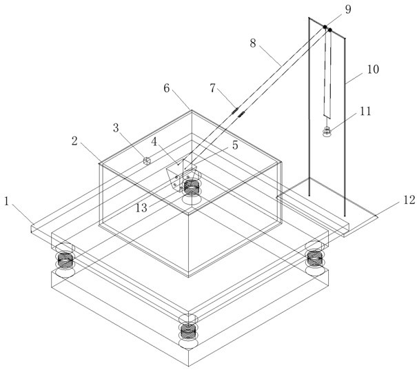 A model test system and method for the stability research of gravity anchorage under earthquake load