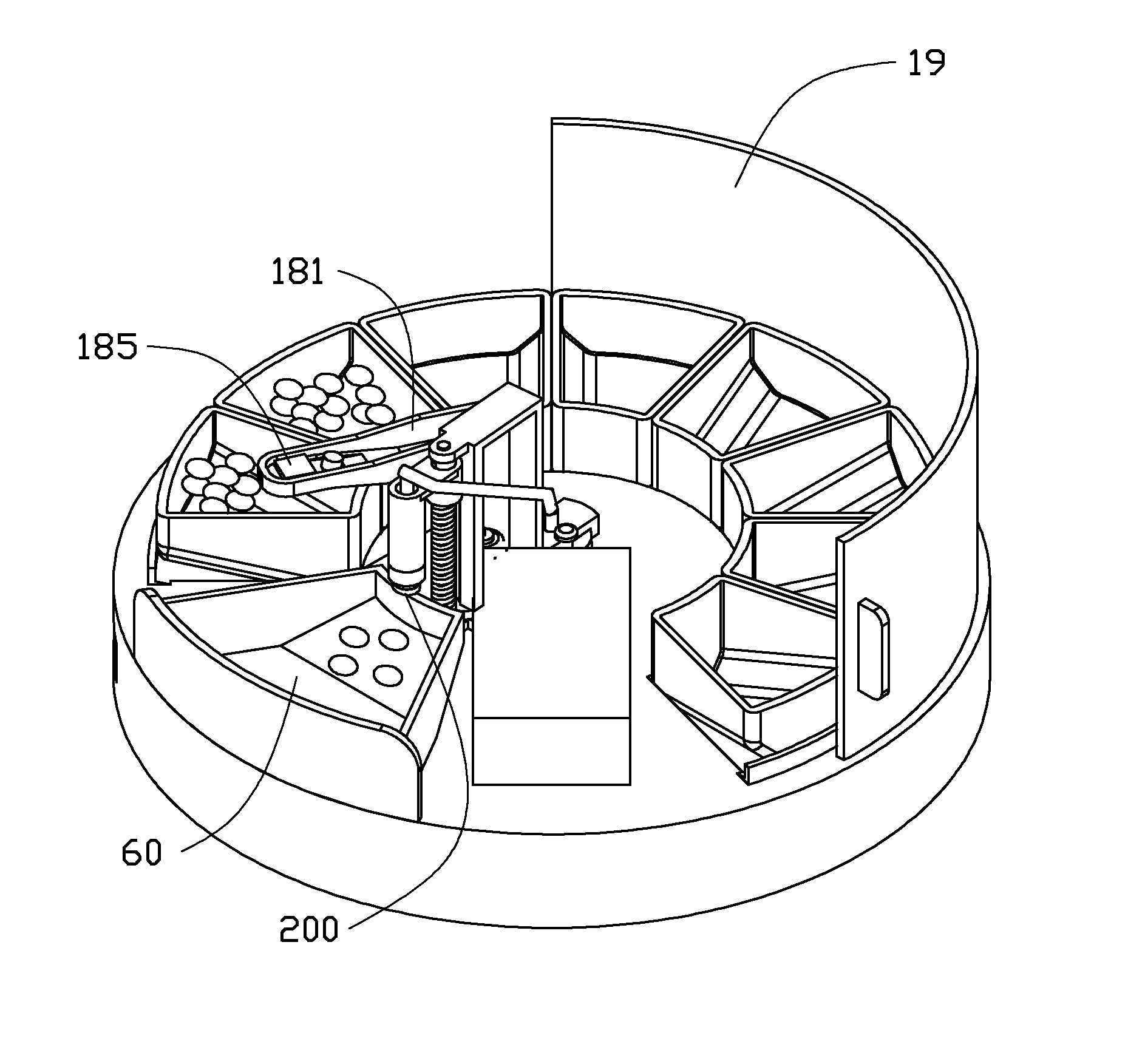 Automatic pill dispenser