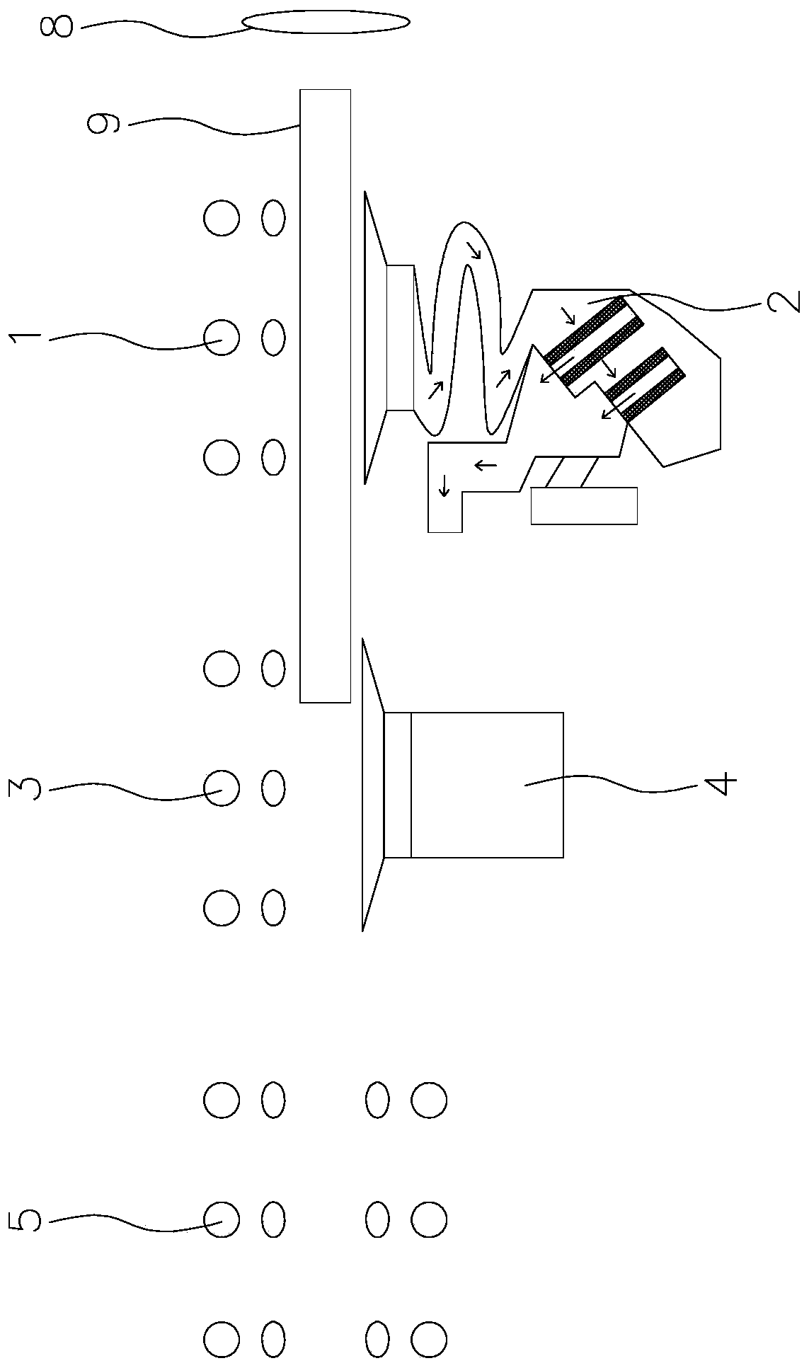 A rapid cooling method for aluminum profile extrusion on-line quenching process