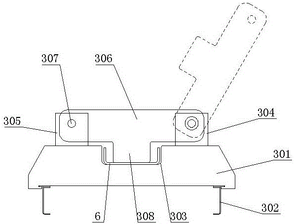 Device for correcting distortions of longitudinal beams of automobiles