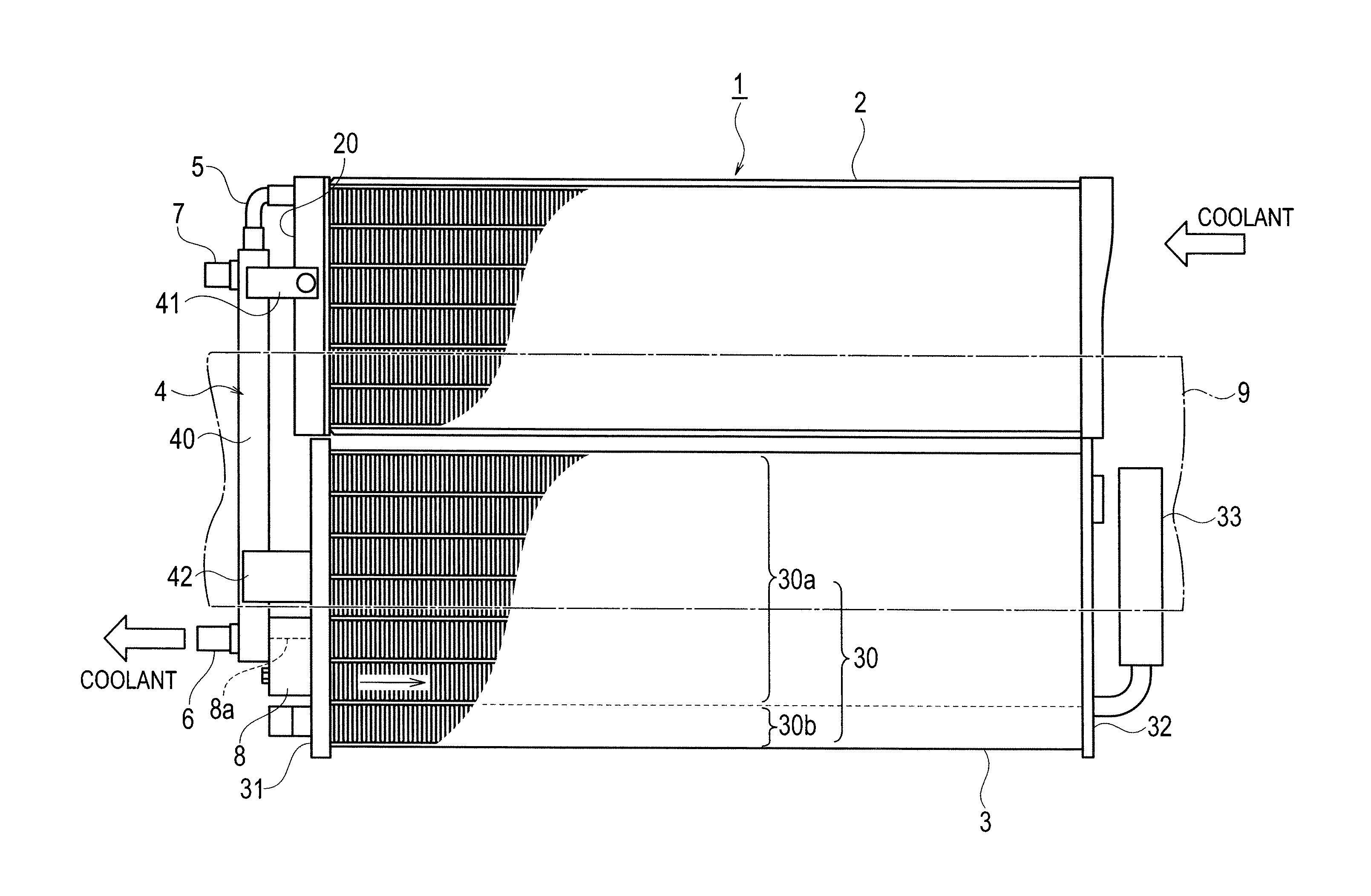 Water-cooled condenser