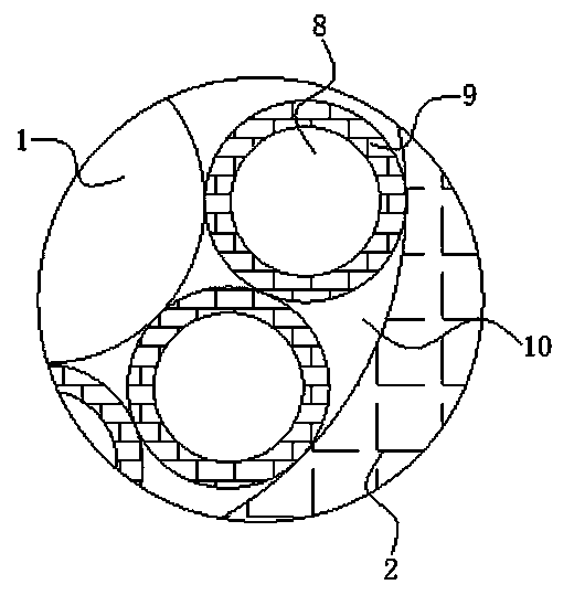 Rat-proof optical cable for mountain areas