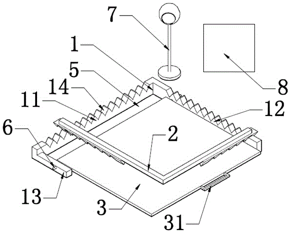 Glass fragment state detection device