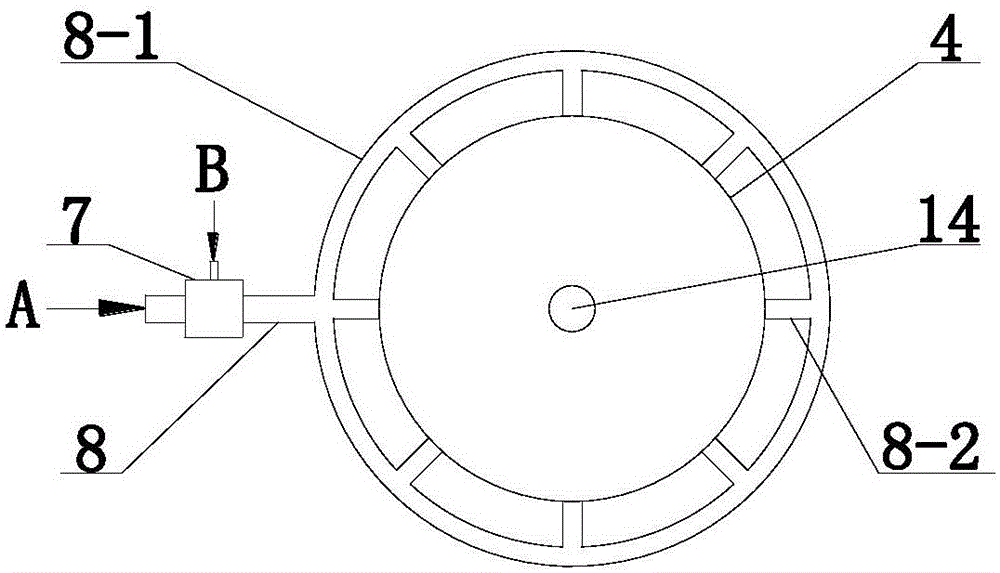 Gas-liquid-solid three-phase fluidized bed separator and its separation method