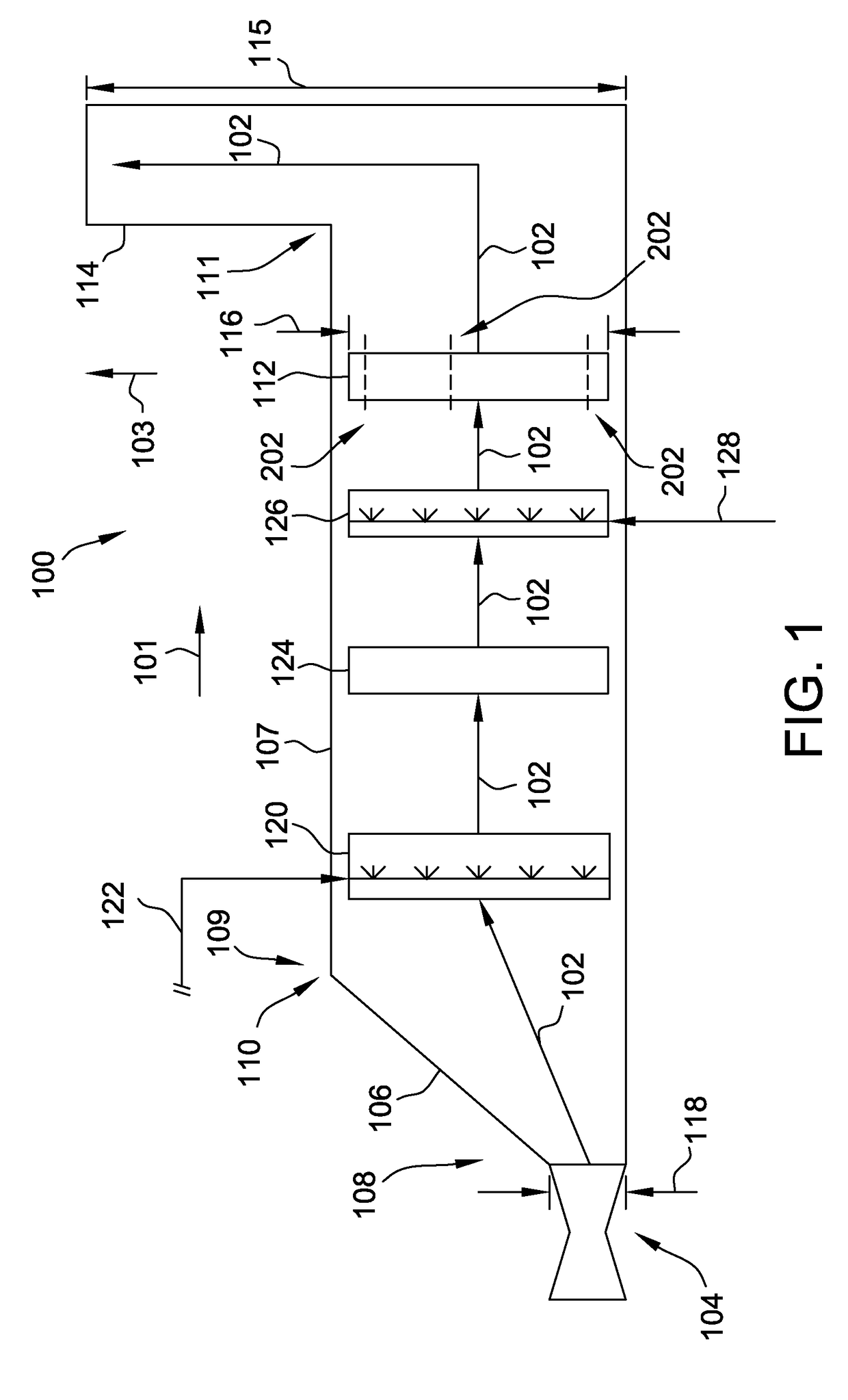 Catalyst arrangement for industrial emissions control and method of assembling same