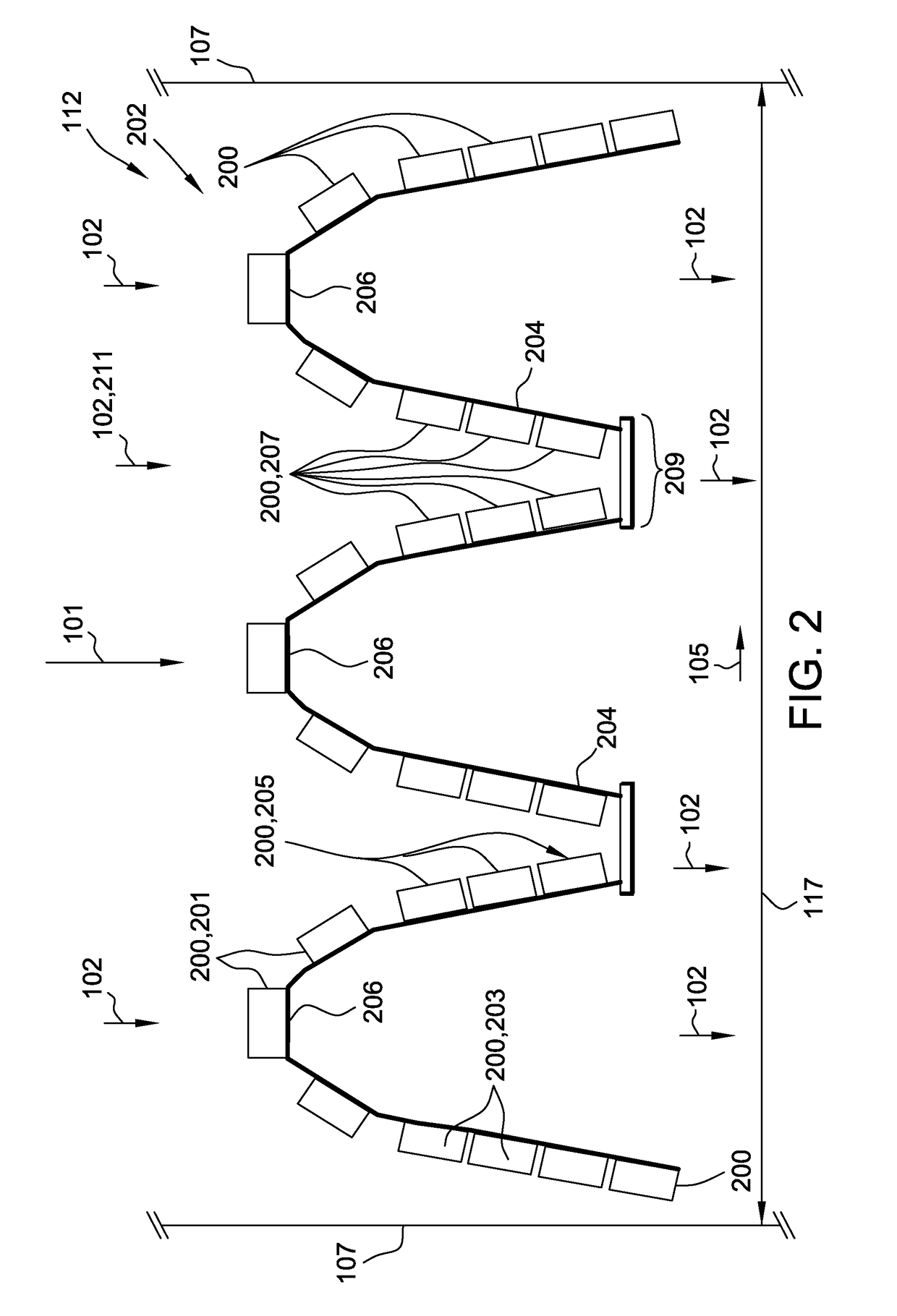 Catalyst arrangement for industrial emissions control and method of assembling same