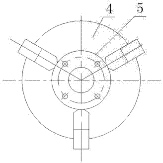 Connecting pipe and flange assembling device