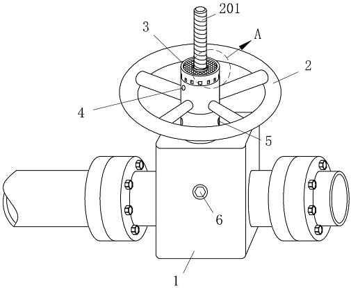 A petroleum mechanical valve with limit function
