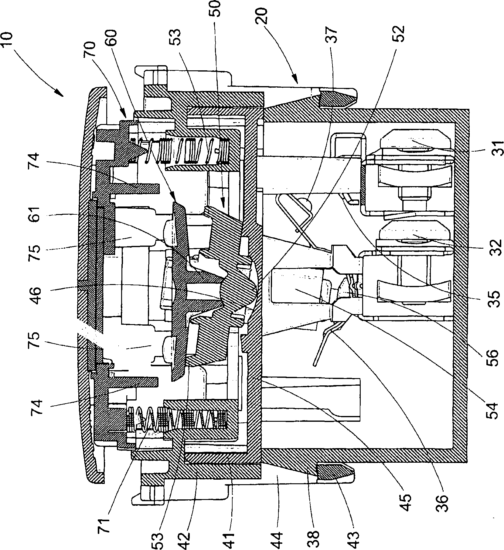 Electrical device with axial control