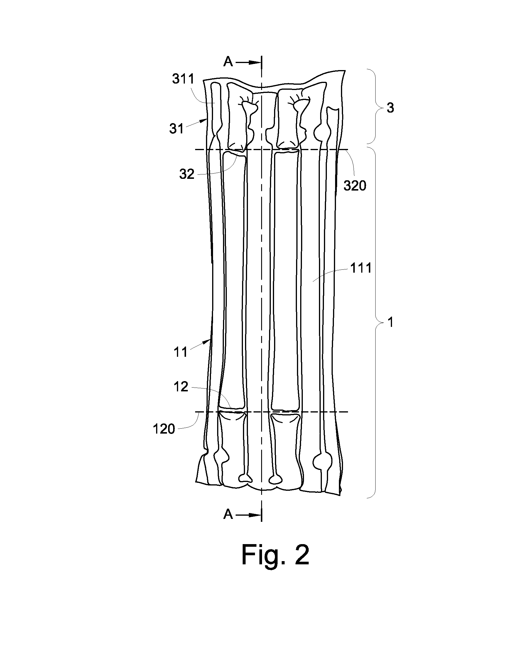 Airbag structure with inner shade cover and manufacturing method thereof