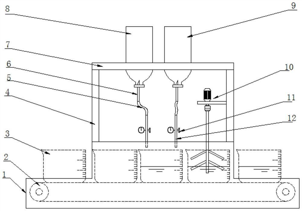 Nursing disinfectant preparation device