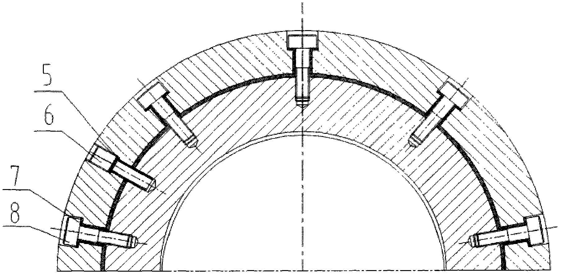 Sliding bearing of motor