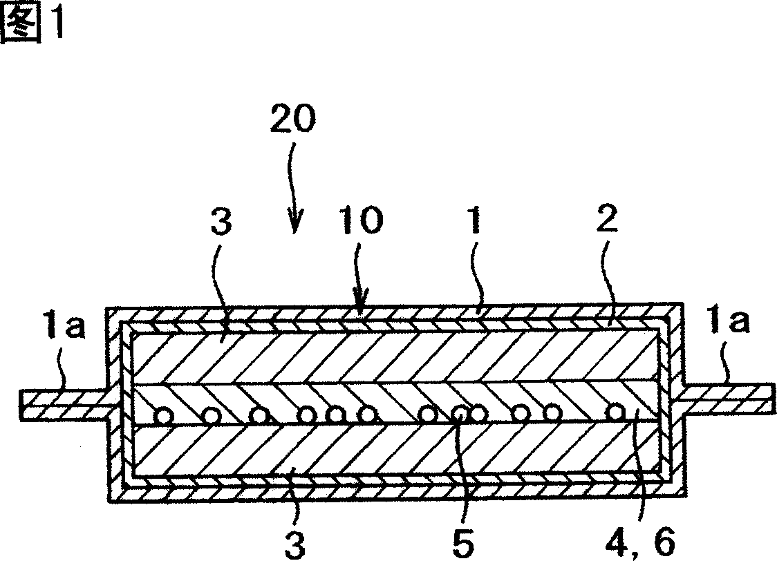 Vacuum heat-insulating material and method for making same
