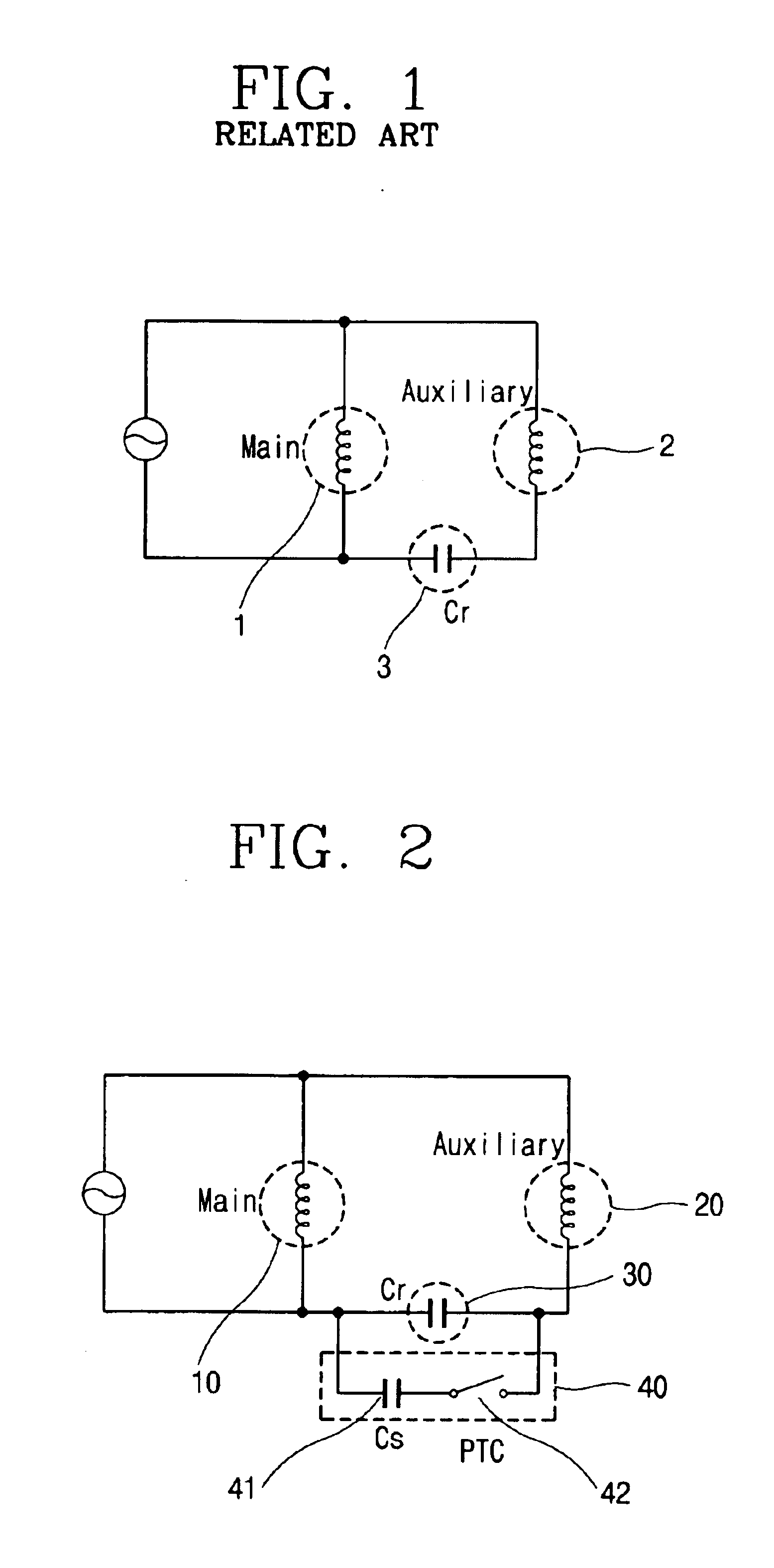 Driving circuit for improving starting of hybrid induction motor and method thereof
