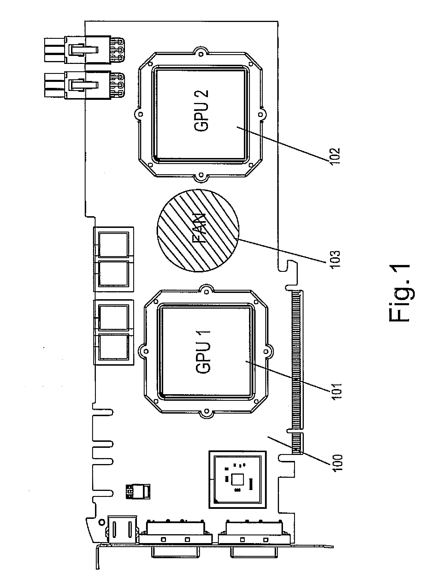 Circuit, system and method for controlling heat dissipation for multiple units on a circuit board