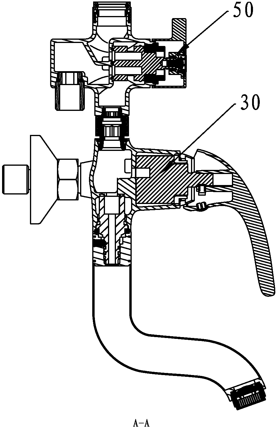 Control main body of shower system