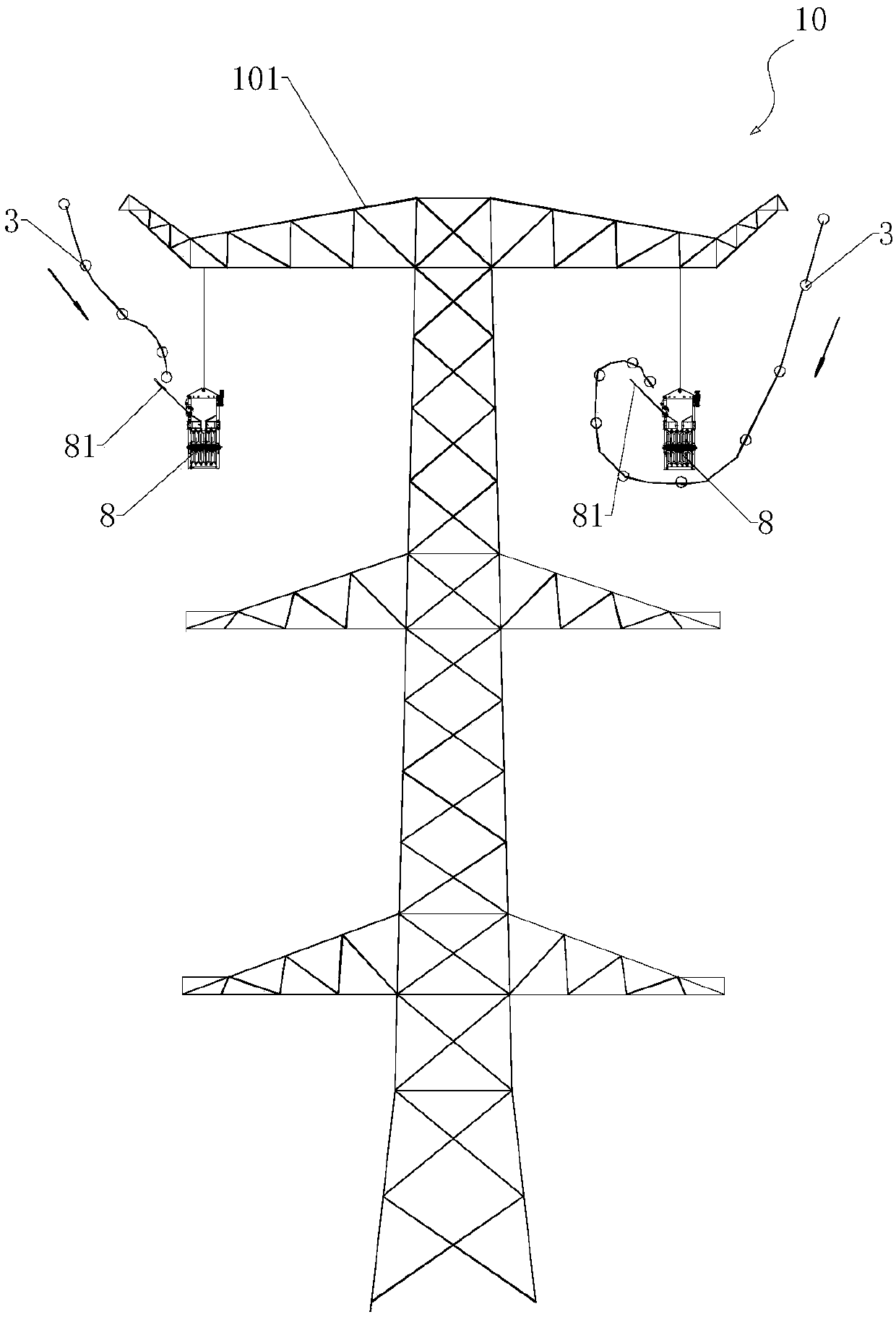 A method for a helicopter to deploy a guide rope