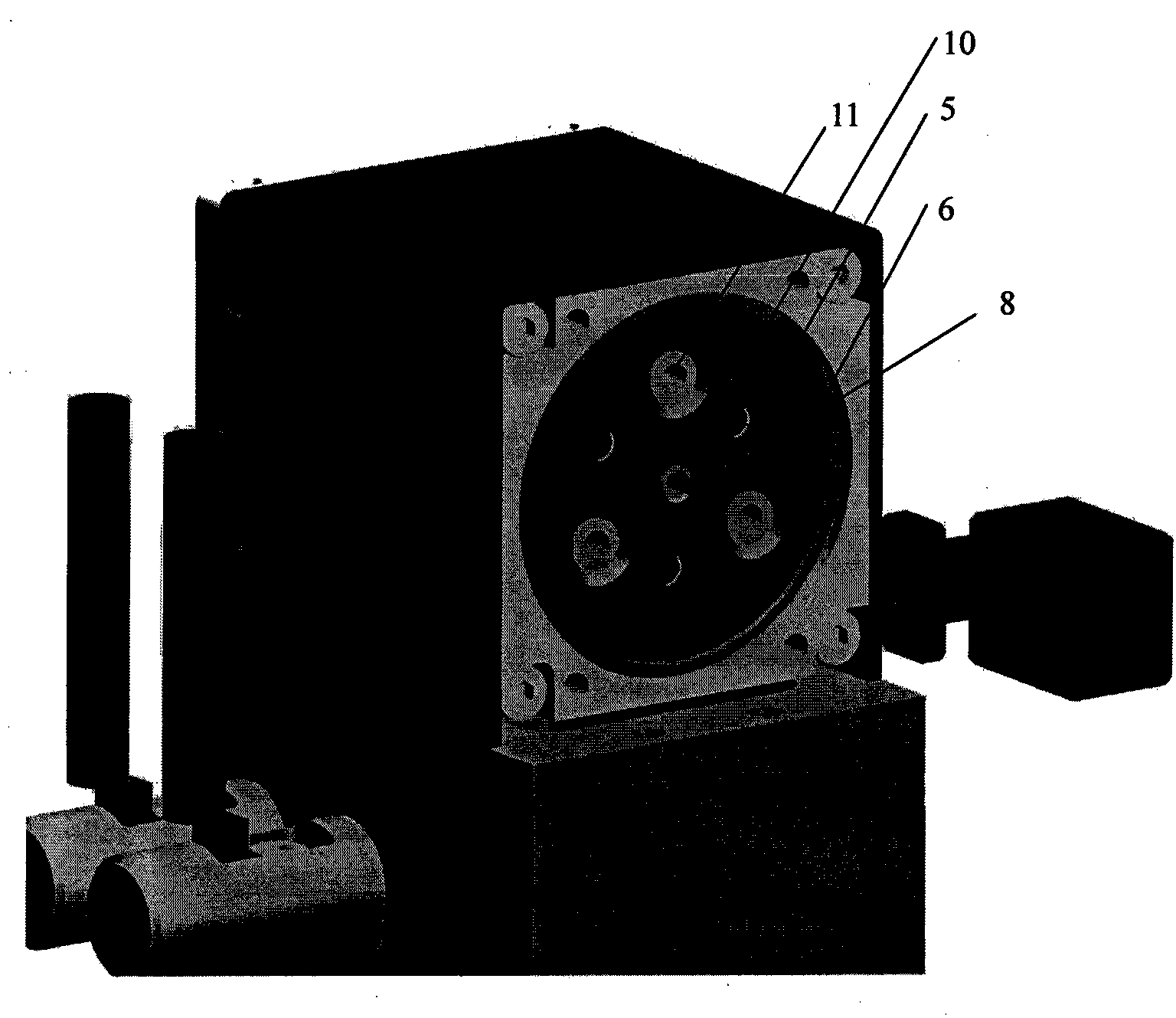 Laser gain module and liquid cooling circulating device used for same