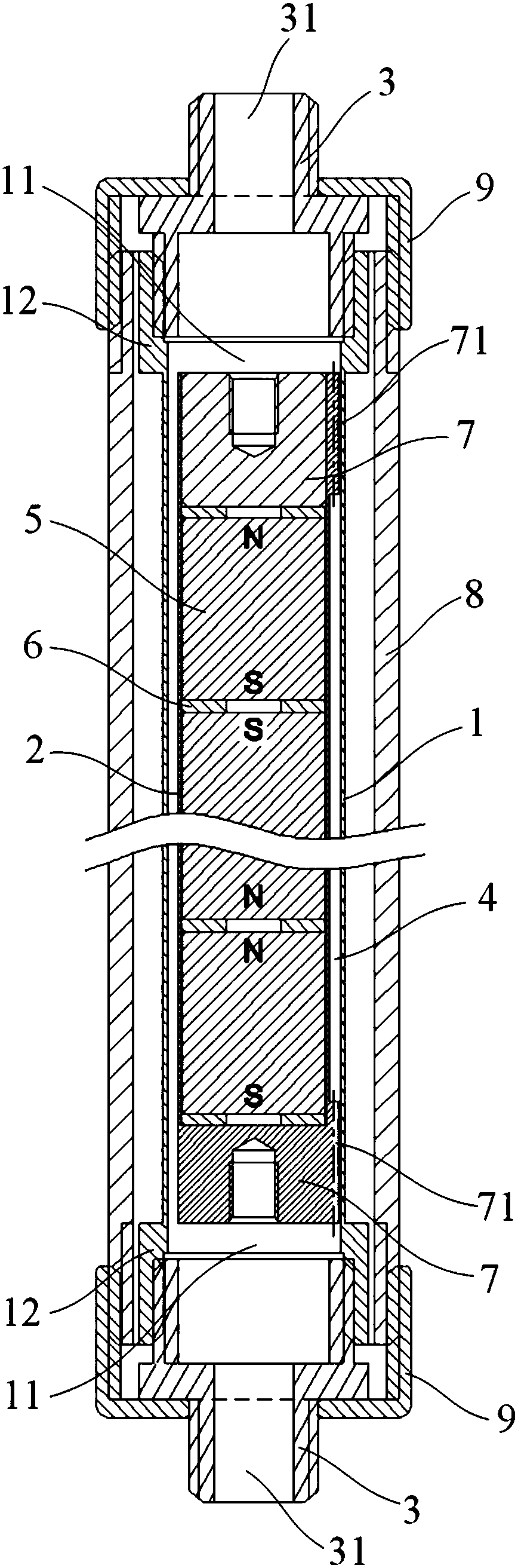 Magnetic rod, descaling device, fuel synergy and energy conservation device and desulfurization and denitrification device