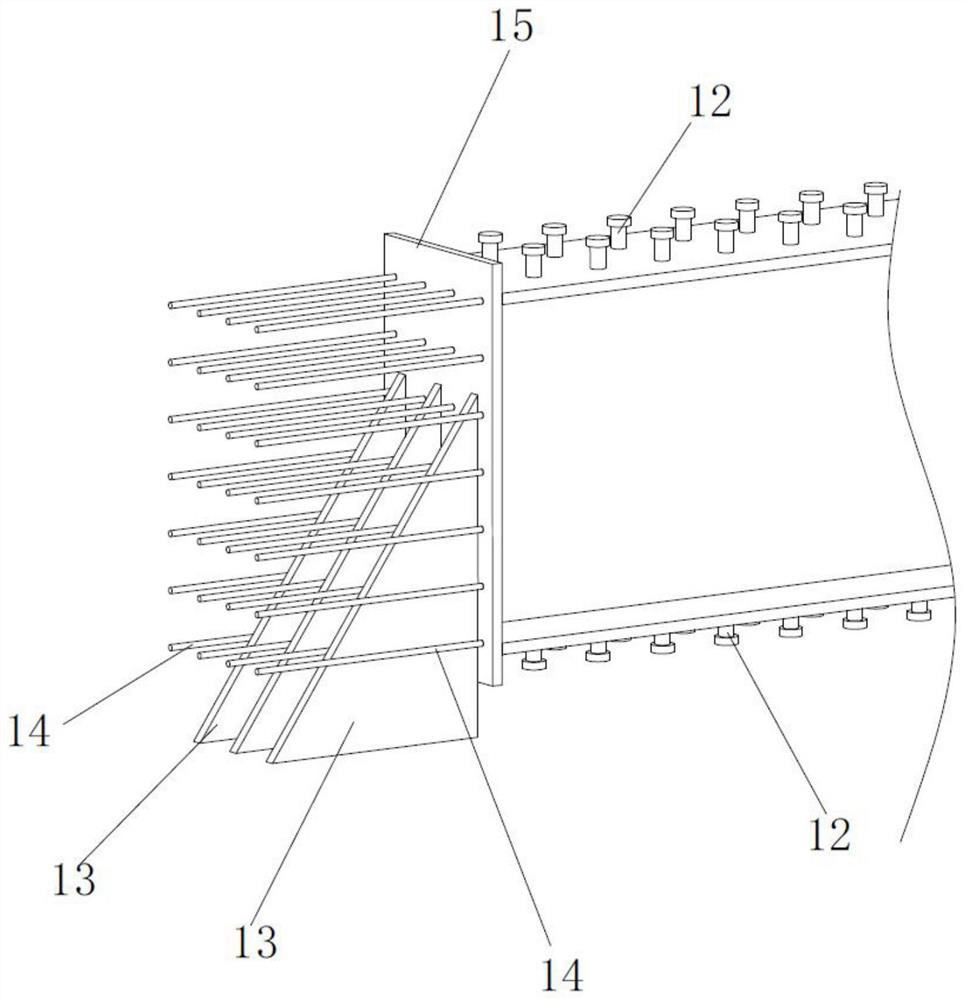 Steel beam structure capable of being rapidly and accurately hoisted and construction method thereof