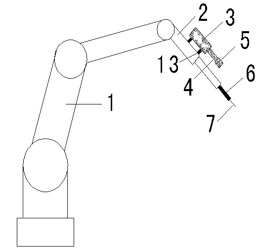Device and method for visual detection of welding quality of robot
