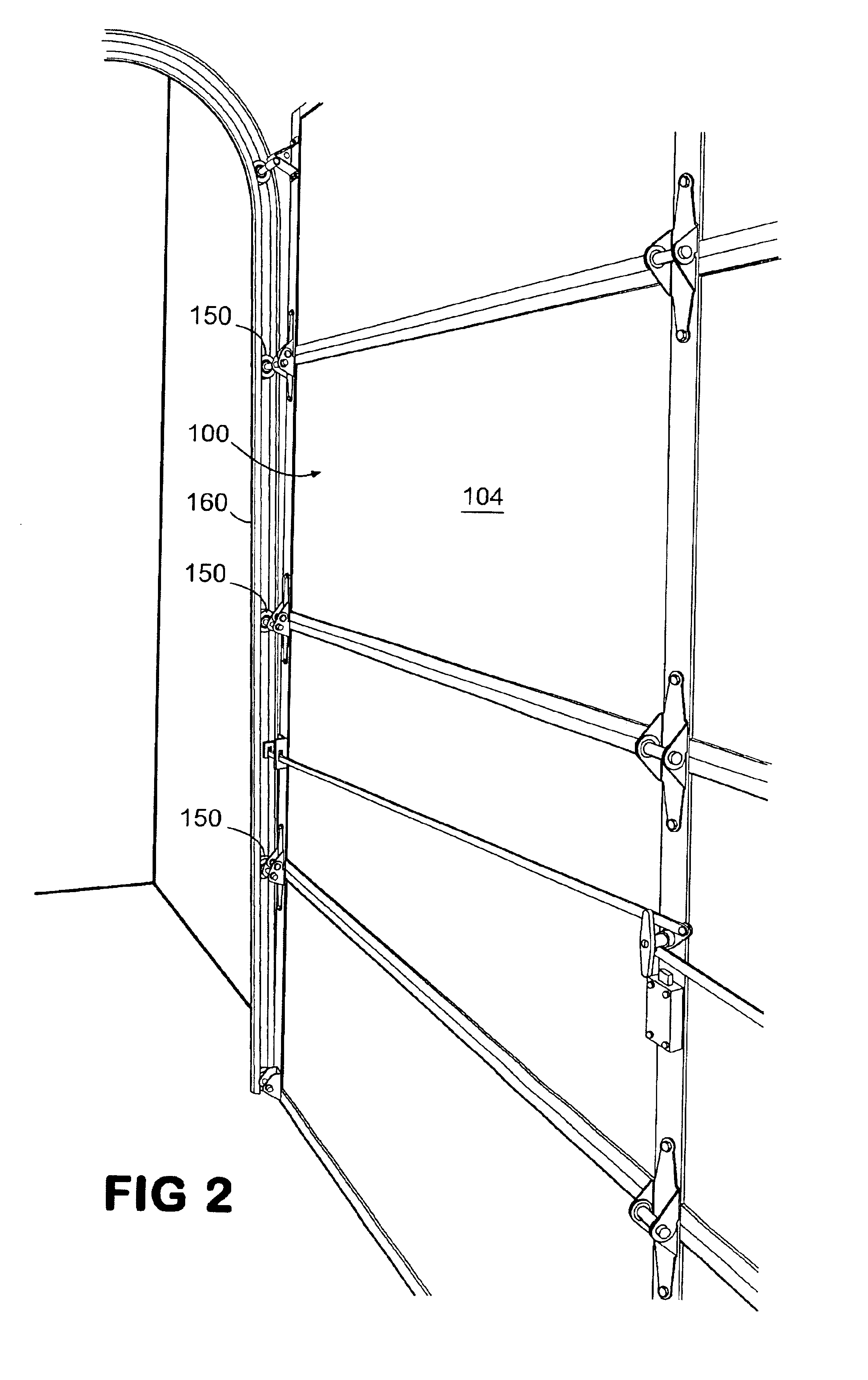 Actuator for improving seal for overhead doors