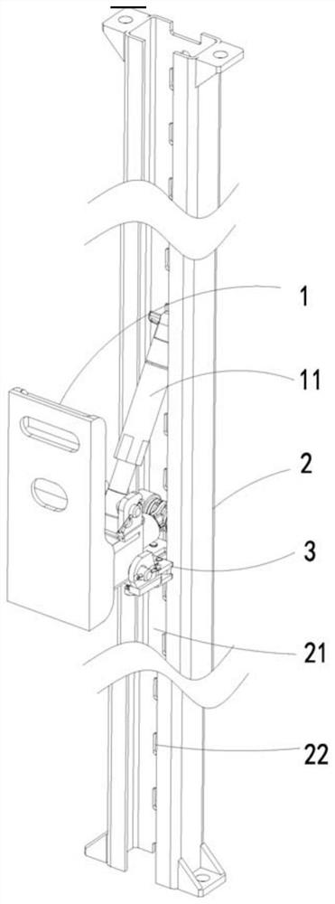 Guide rail clamp anti-falling device