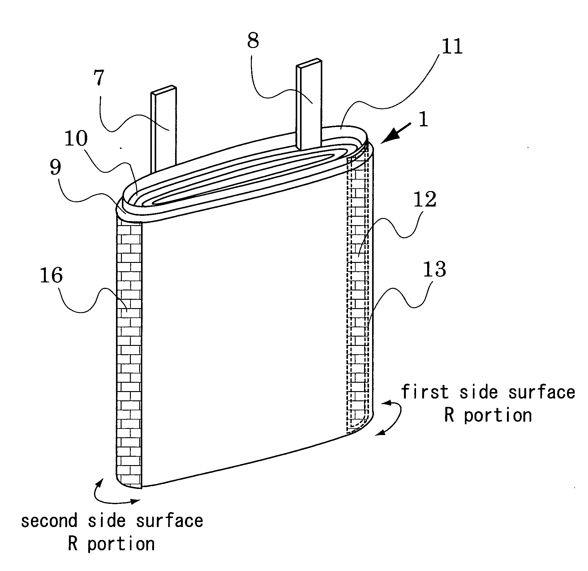 Sealed cell using film outer casing body
